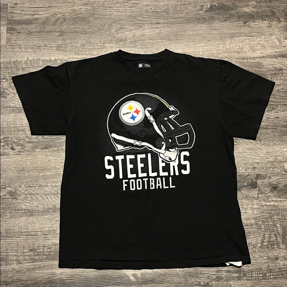 Black Steelers Football T-Shirt
